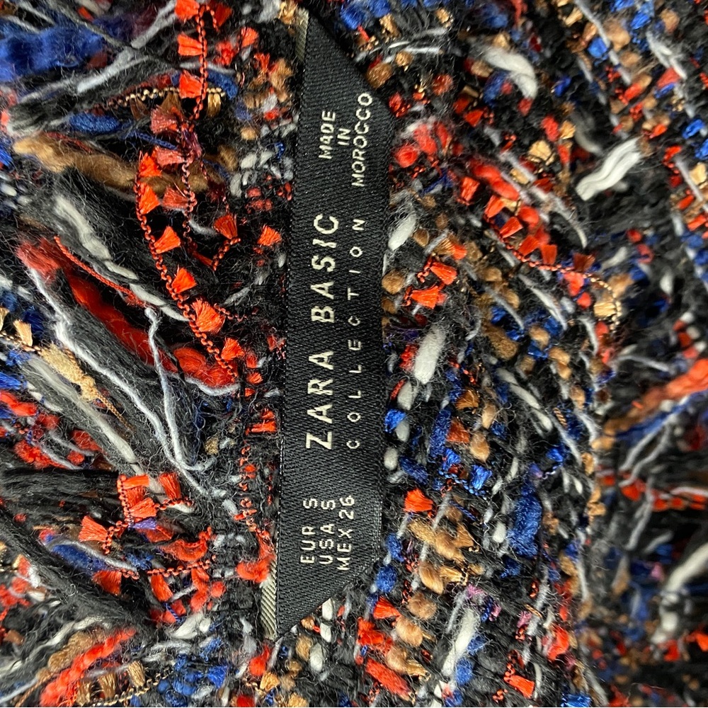 Sale Zara Basics Collection Multi Color Pleated B… - image 6